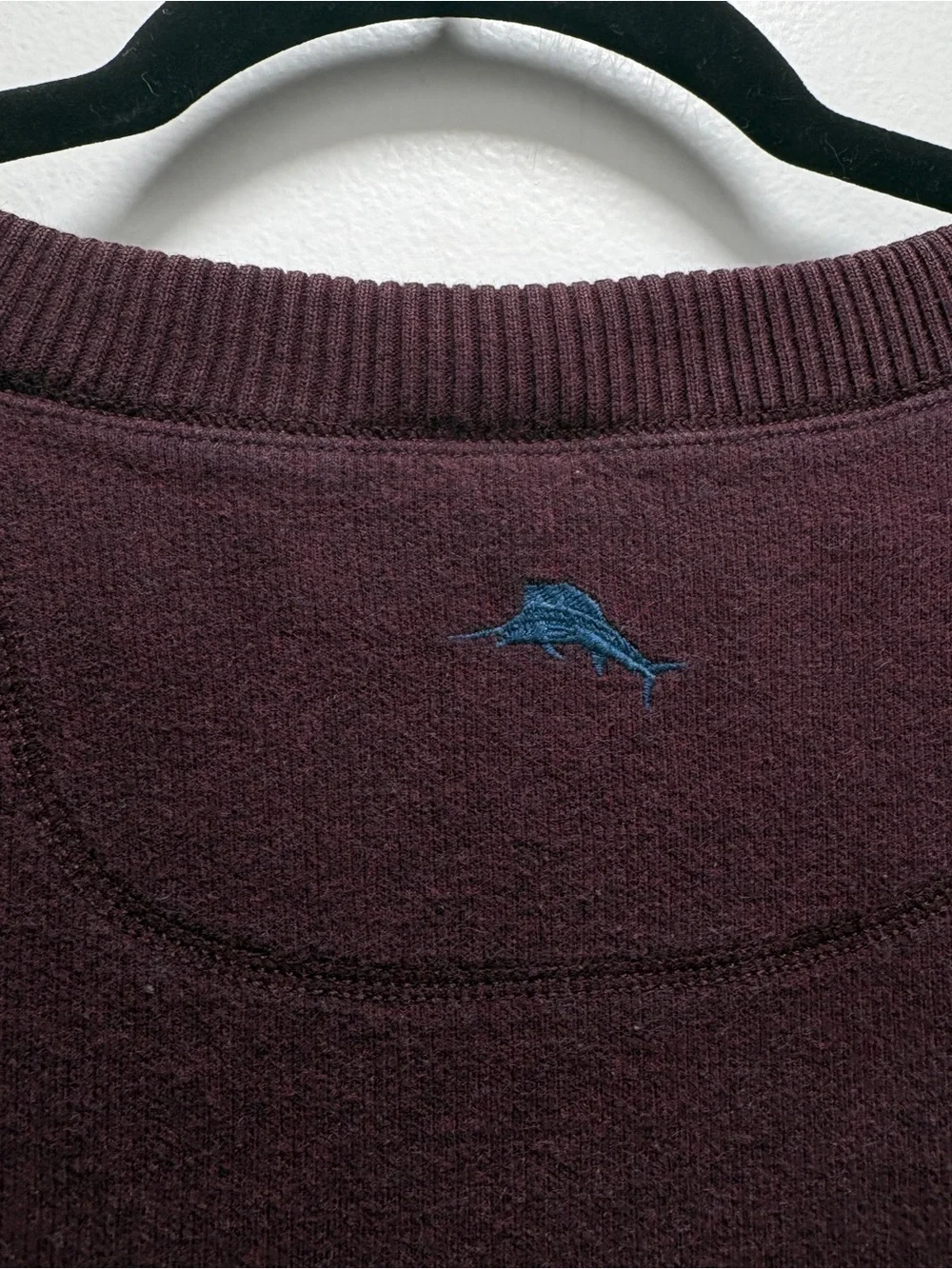 Tommy Bahama Men's V-Neck Sweater in Deep Burgundy Cabincore